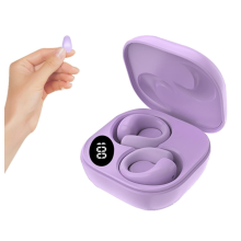 Small Ear Clip Bone Conduction Open Ear Earbuds Wireless Headphones Ear Clip On Bone Conduction Headphones(Purple)