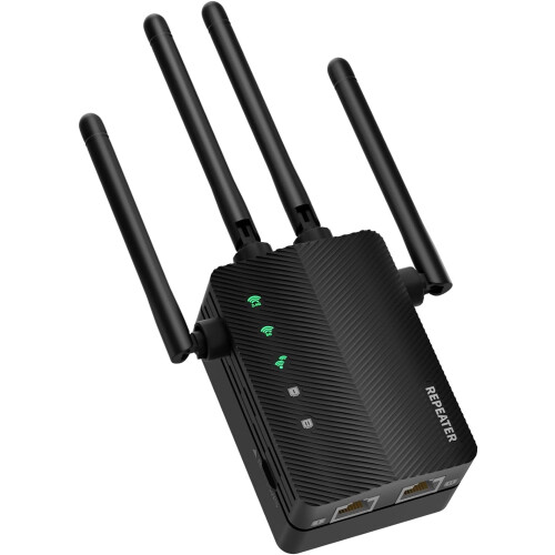Extensor WiFi Cobertura até 12.880 Pés Quadrados e 105 Dispositivos, Banda Dupla -