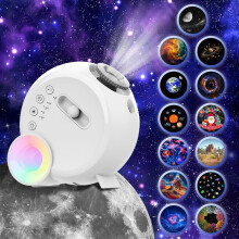 Star Projector, Galaxy Light for Bedroom, Home Planetarium with Remote Control(White)