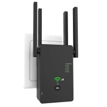 Amplificador de Sinal Sem Fio Repetidor Wifi Cobre Até 2.640 Pés Quadrados e 25 Dispositivos Extensor de Alcance Wifi de Banda Dupla Ac1200 e