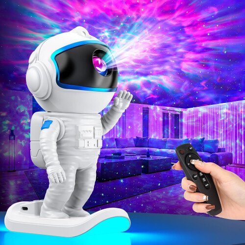 Galaxy Projector, Star Projector Night Light with Timer and Remote for Bedroom, Kids Room Decor(White)