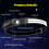 LED Headlamp Rechargeable 2PCS - 230 COB Super Bright Head Lights for Forehead, Hard hat Light(Black) 5