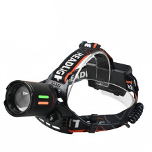 Headlamp Rechargeable Bright Head Lamp, 40H Type-C Cable Adjustable Headlight Outdoor(Black)