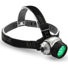 19-Bulb High Intensity LED Green Light Grow Room Headlight(Black)