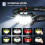 Headlamp Flashlight, Rechargeable Headlight, 2-Pack Waterproof Motion Sensor Head Lamp(Black) 4