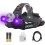 3000 LED Black Light Headlamp,3 Modes White and UV Light Headlamp, Rechargeable Blacklight(Black) 1