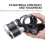 3000 LED Black Light Headlamp,3 Modes White and UV Light Headlamp, Rechargeable Blacklight(Black) 3