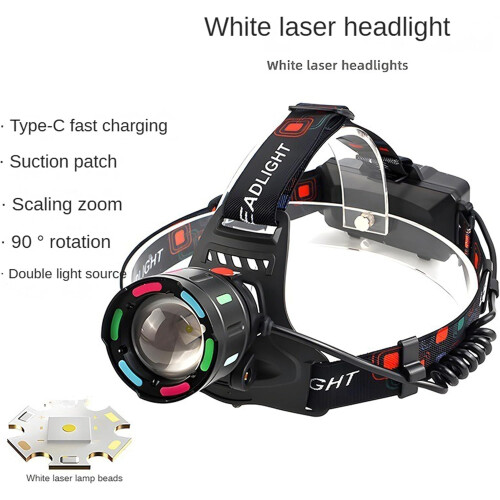 Rechargeable LED Headlamp, Super Bright 60H Headlamp Flashlight Motion Sensor(Black) 2