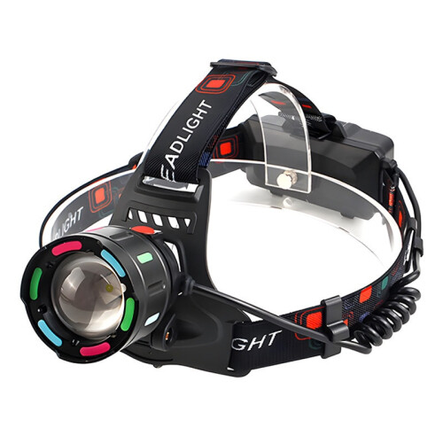 Rechargeable LED Headlamp, Super Bright 60H Headlamp Flashlight Motion Sensor(Black)