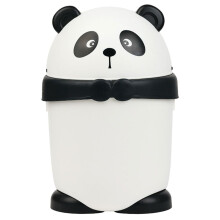 Panda Round Trash Can