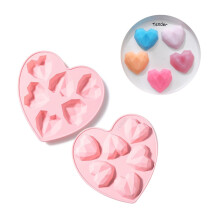 Cute Heart Silicone Ice Cube Trays