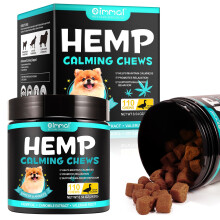 Oimmal Dog Calming Hemp Chews, Anxiety Relief Treats, 110 Soft Chews, Duck Flavour
