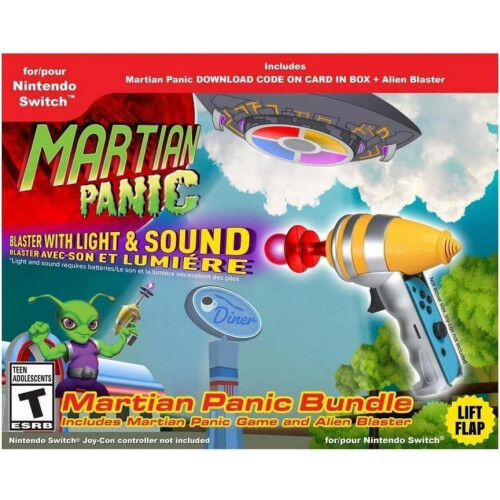 Martian Panic Bundle (Code + Alien Blaster) Switch Game