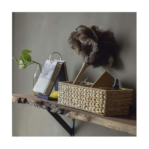 3-sect Wicker Baskets for Shelves, Woven Stora Baskets, 2-pack 1