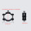 Aluminum Alloy Motorcycle Handlebar Mount Holder for LED Light Great 9