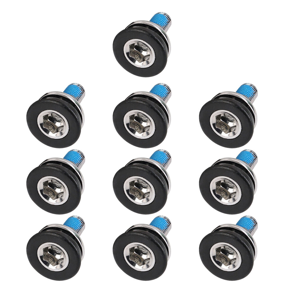 Bike Bolts Set 10Pcs Inner Hexagon Threaded Screws, Screw, 8'' Thread, Waterproof, Sandproof Bicycles Crank Screws 7751720025707
