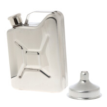 5oz Stainless Steel Jerry Can Hip Flask Liquor Whisky Pocket Bottle Men