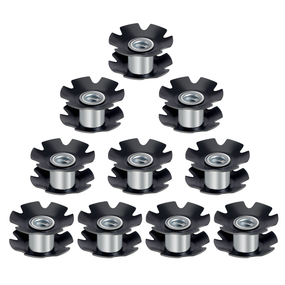 10Pcs Bicycles Headsets Star Nut Mountain Bike Fangled Nut Front Fork Mount Cores Fastening Bolts 7751710026653