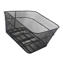 Large Rear Bicycles Basket Duraility Metal Bike Carriers Basket Bike Rear Basket for Easy Commuting and Shopping