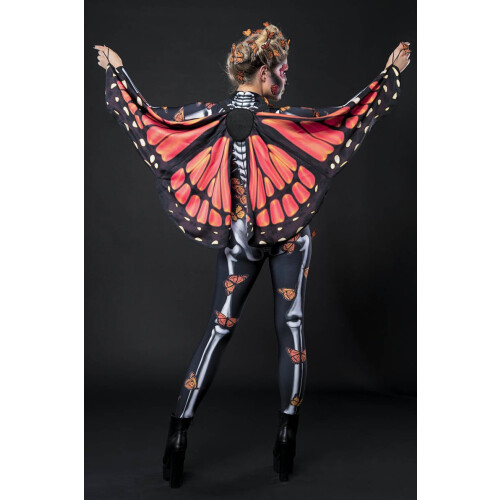 (M)LADY BUTTERFLY Costume d'Halloween squelette et ailes 1