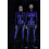 (Enfants 140)Costume de squelette violet Costume d'Halloween 4