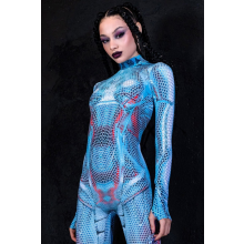 (G)Costume de robot bleu, costume d'Halloween