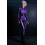 (M)Costume de squelette violet Costume d'Halloween 2