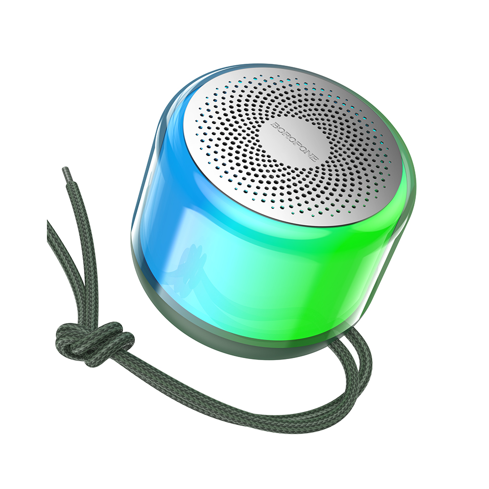 Portable Bluetooth Speaker With Rgb Lights - 5W Green 6925861113826