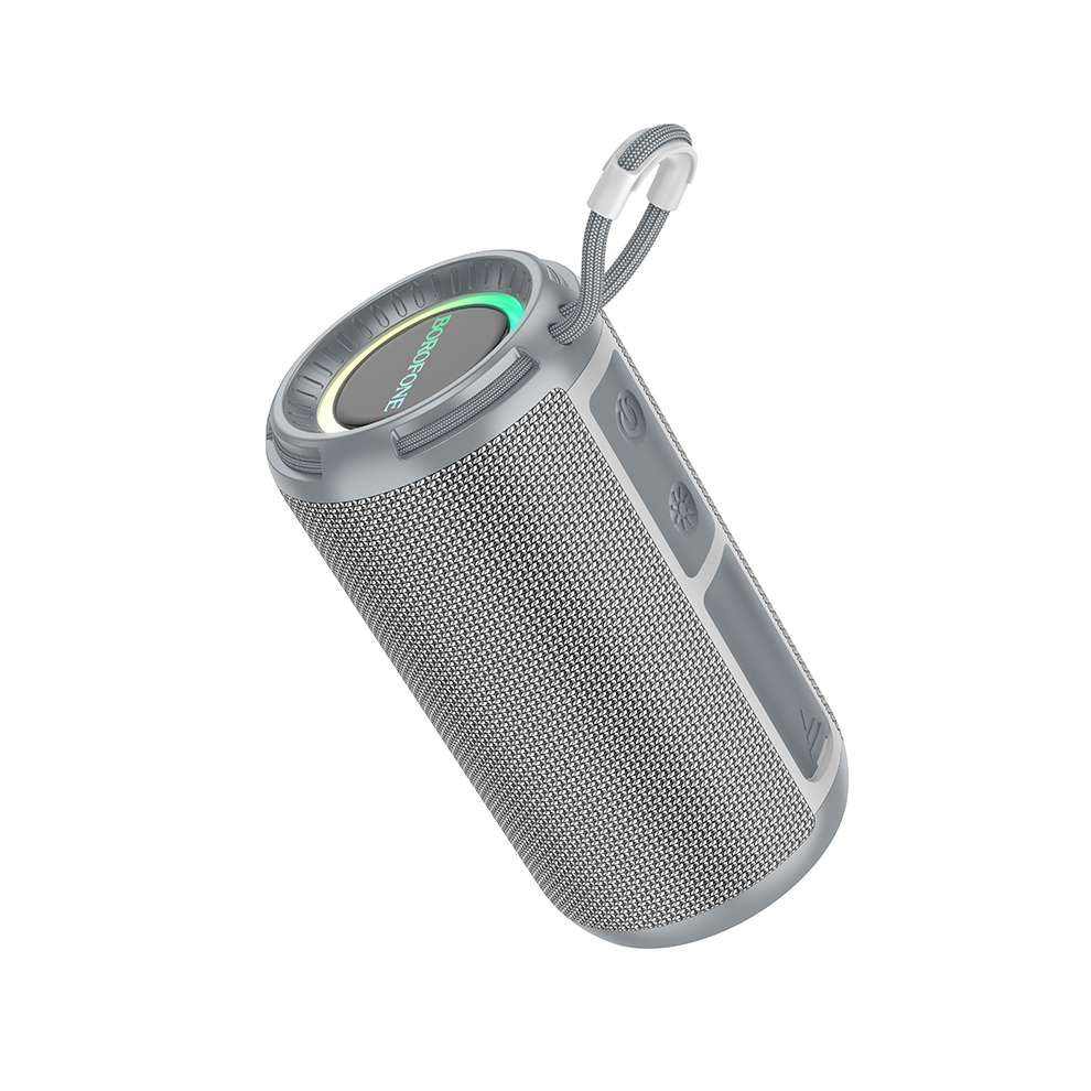 Portable Bluetooth Speaker With Rgb Lights - 10W Gray 6925861113550