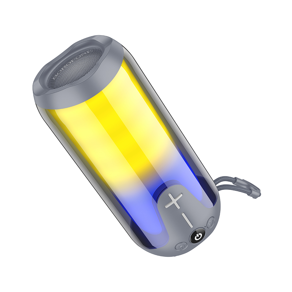 Portable Bluetooth Speaker With Rgb Lights - 5W Gray 6925861113659