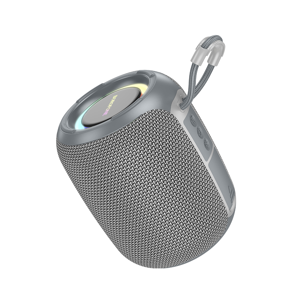 Portable Bluetooth Speaker With Rgb Lights - 5W Gray 6925861113604