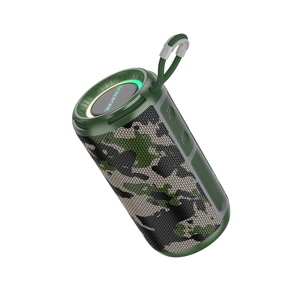 Portable Bluetooth Speaker With Rgb Lights - Camouflage 10W Green 6925861113574
