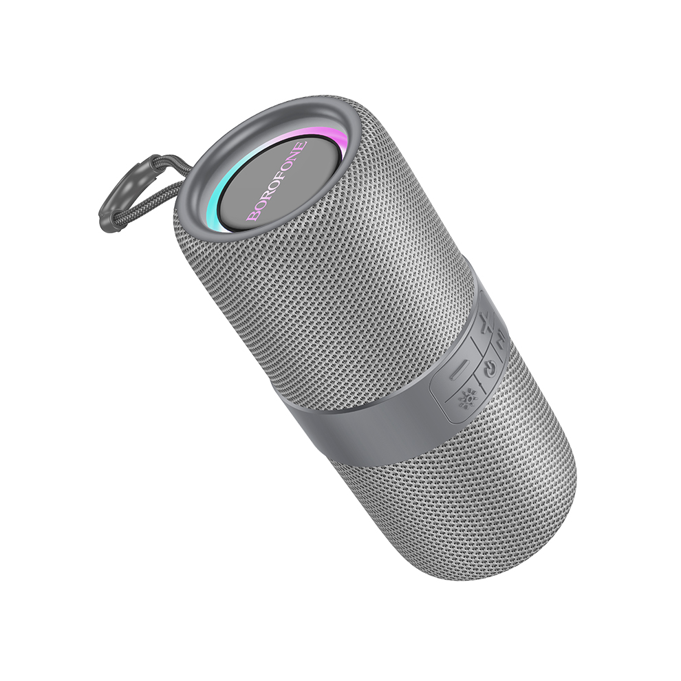 Portable Bluetooth Speaker With Rgb Lights - 10W Gray 6925861113383