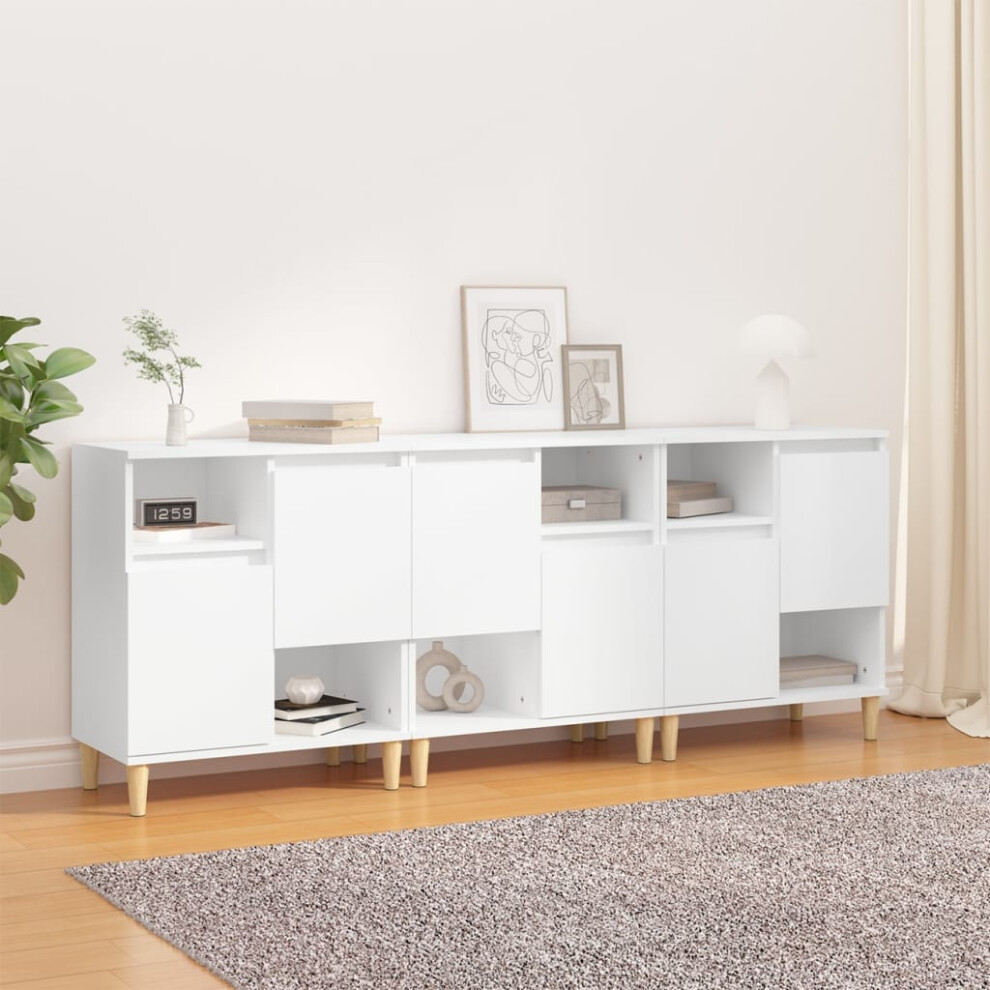 Vidaxl Sideboards 3 Pcs White 60X35x70 Cm Engineered Wood