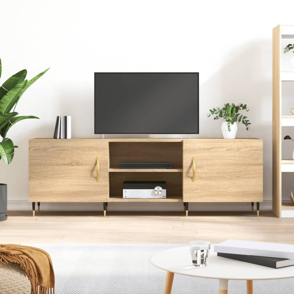 Vidaxl Tv Cabinet Sonoma Oak 150X30x50 Cm Engineered Wood