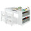Costway 3-in-1 Kids Art Table and Art Easel Set with Chairs 1