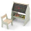 Costway 2-in-1 Double-sided Kids Art Easel with Stool and Paper Roll Holder 1