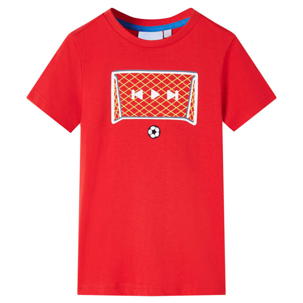 Vidaxl Kids' T-Shirt 116 Red