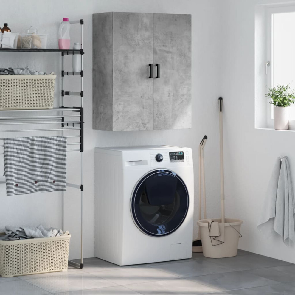 Vidaxl Wall Mounted Cabinet Concrete 69.5X34x90 Cm Grey