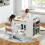 Costway Kids Art Craft Table and Chairs Set with Paper Roll Flip-up Tabletop 3