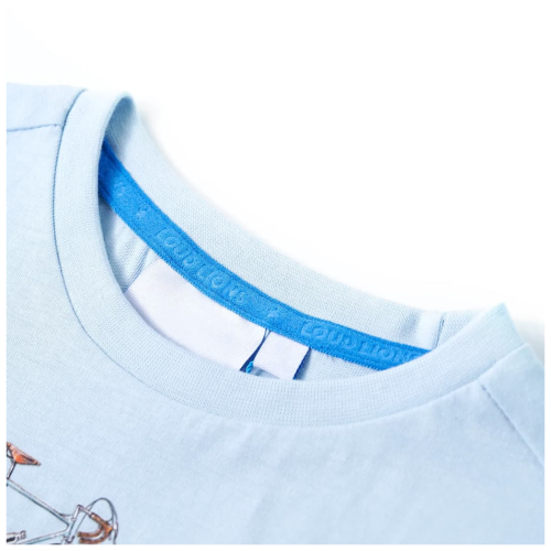 VidaXL Kids' T-shirt Light Blue 128 2