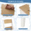 Costway Kids Art Craft Table and Chairs Set with Paper Roll Flip-up Tabletop 5