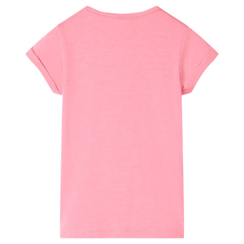 VidaXL Kids' T-shirt Bright Pink 128 1