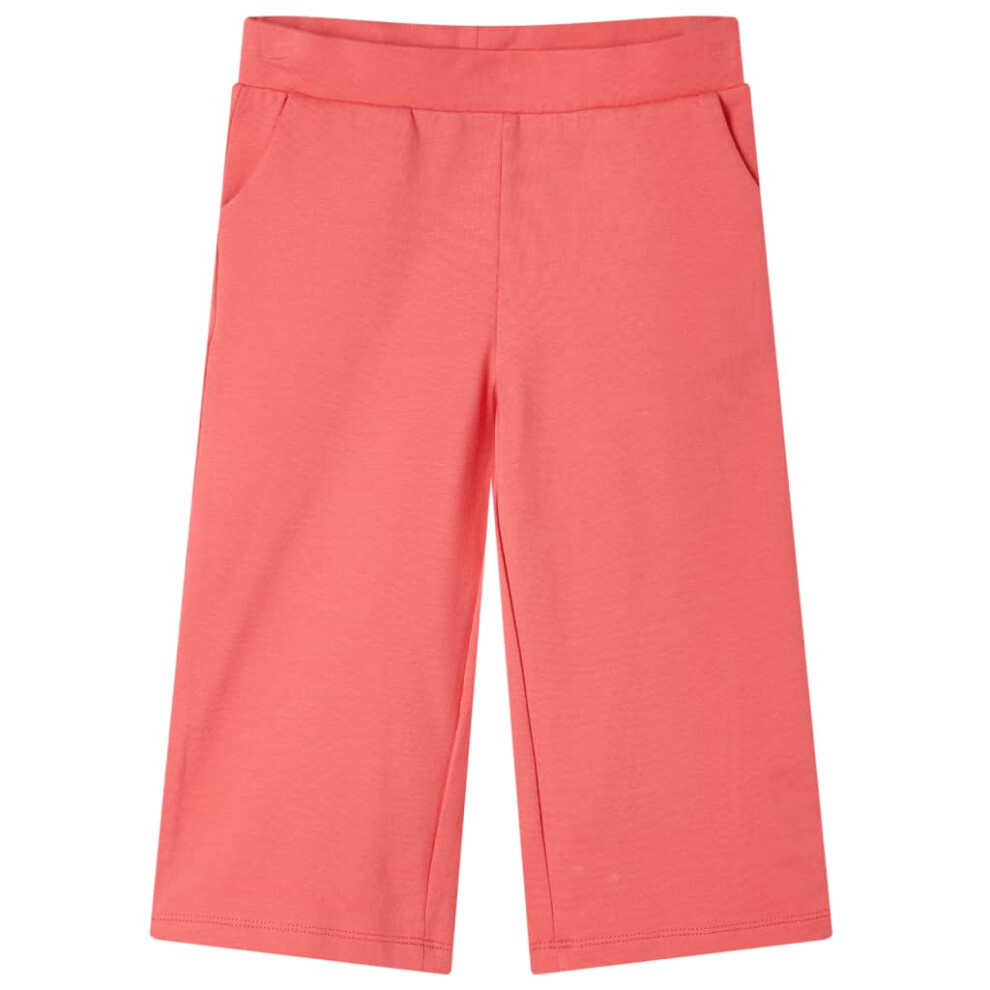 Vidaxl Kids' Pants With Wide Legs 104 Coral