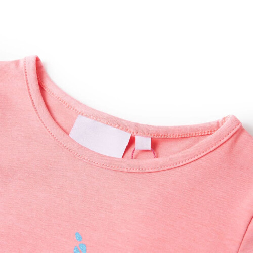 VidaXL Kids' T-shirt Bright Pink 128 2
