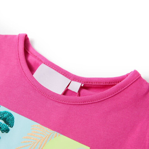 VidaXL Kids' T-shirt Dark Pink 104 2