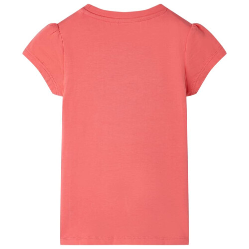 VidaXL Kids' T-shirt Coral 128 1