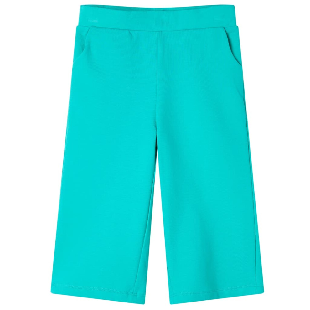 Vidaxl Kids' Pants With Wide Legs Mint 116 Cobalt/Blue