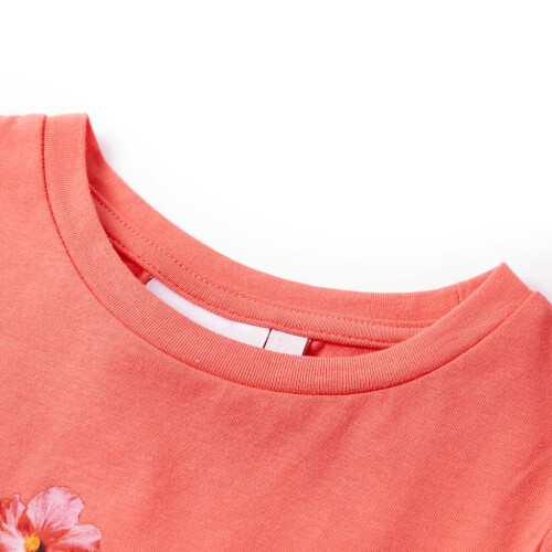 VidaXL Kids' T-shirt Coral 128 2