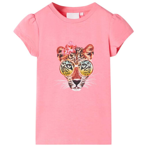 VidaXL Kids' T-shirt Neon Pink 116
